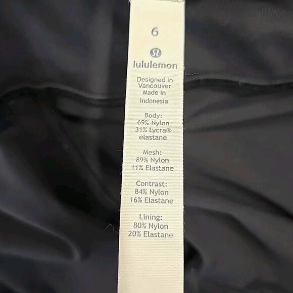 Lululemon Wunder Under High Rise Tight Leggings Mix & Mesh Black 28” Women 6 - Picture 7 of 7